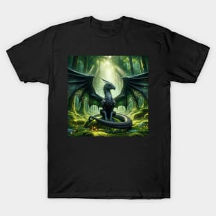 Luminous Sovereign: The Forest Throne T-Shirt